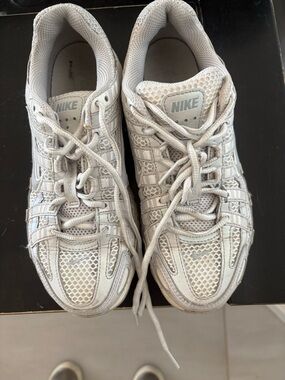 Nike Light Gray/Beige Mesh Running Shoes